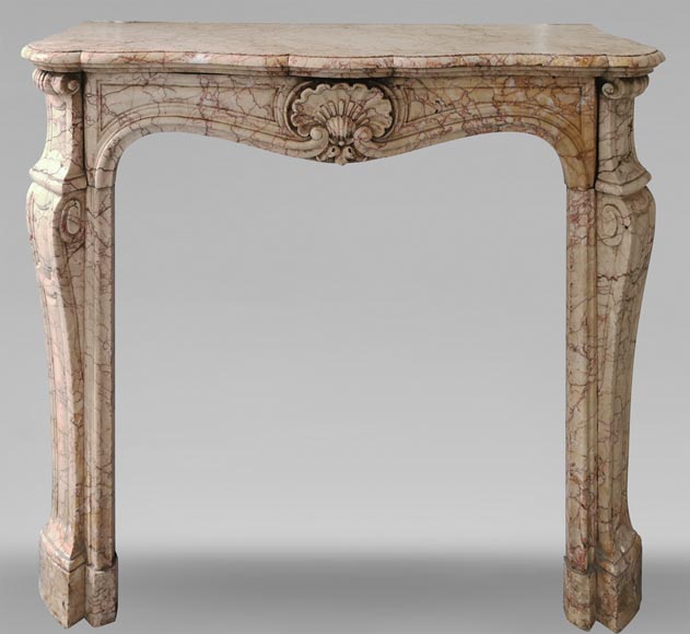 Louis XV style fireplace in Novulata breccia-0