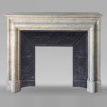 Louis XIV style fireplace in Carrara marble 