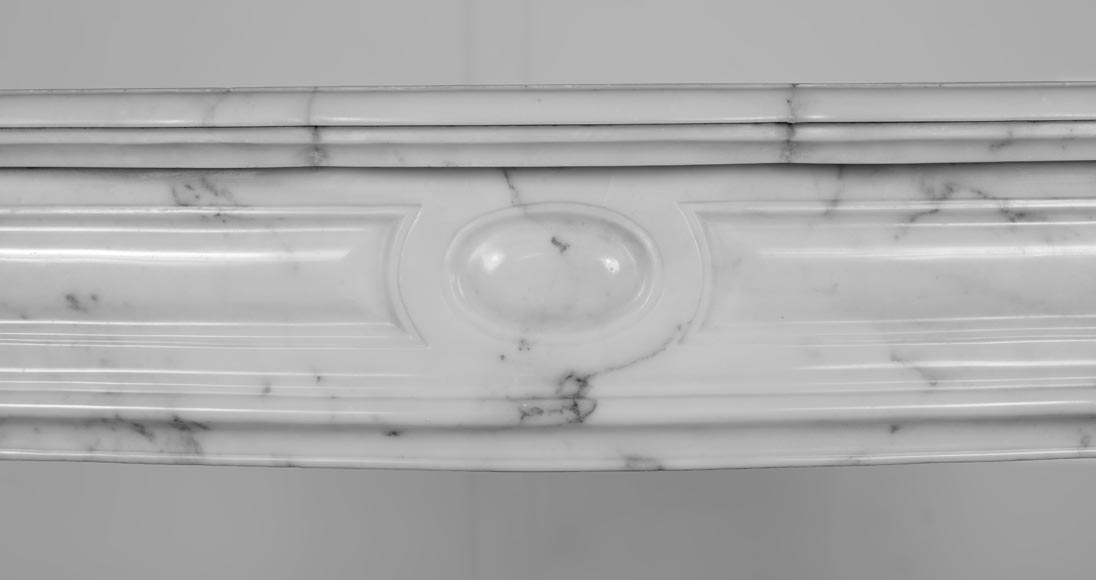 Pompadour mantel in light Paonazzo marble-1