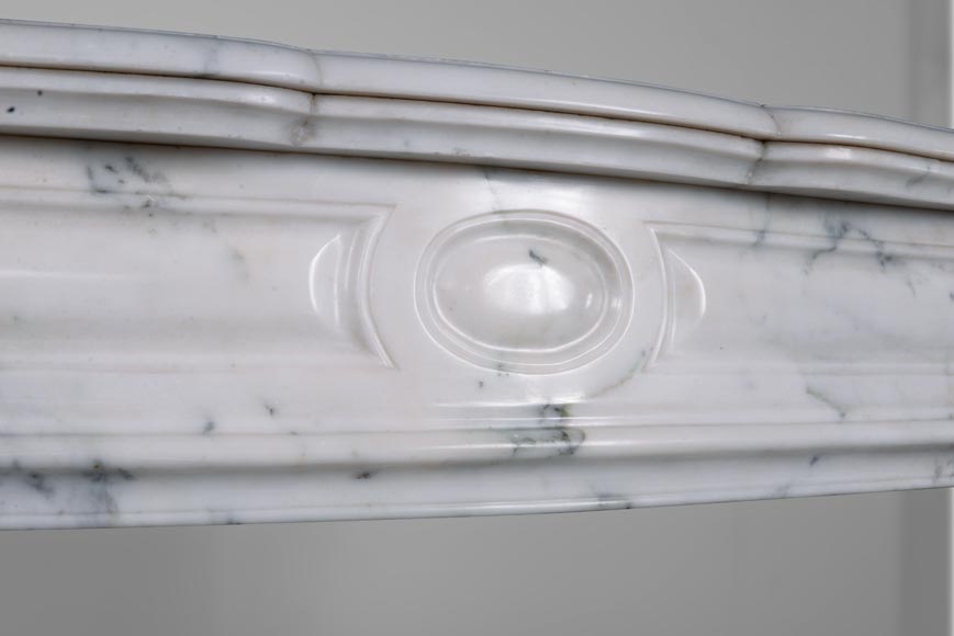 Pompadour mantel in light Paonazzo marble-2