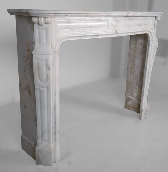 Pompadour mantel in light Paonazzo marble-3