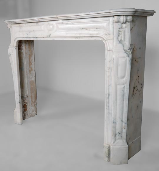 Pompadour mantel in light Paonazzo marble-6