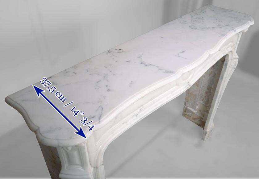 Pompadour mantel in light Paonazzo marble-9