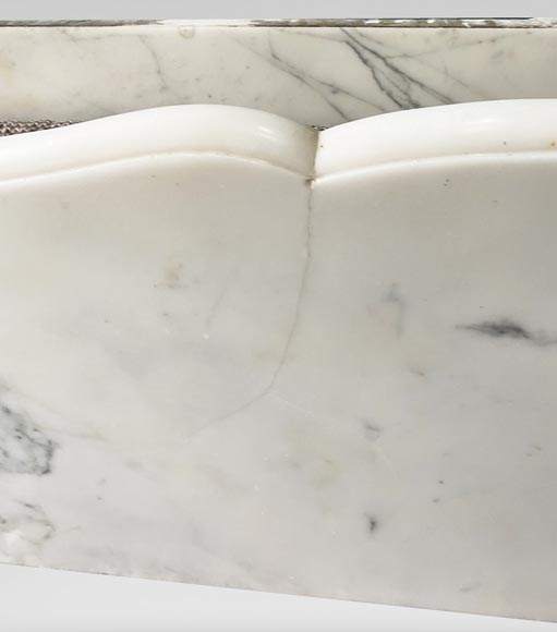Pompadour mantel in light Paonazzo marble-10