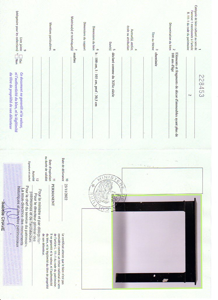 Export certificate