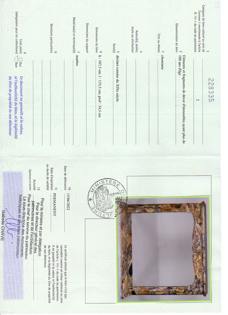 Export certificate