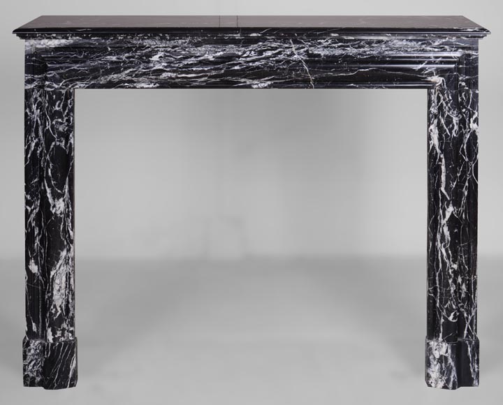 Mantel Bolection model in Marquina marble-0