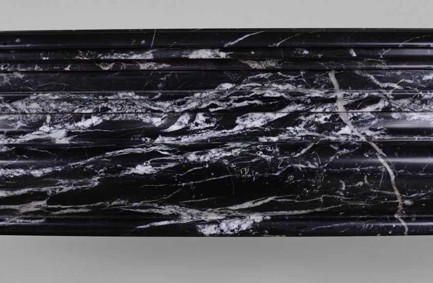 Mantel Bolection model in Marquina marble-1