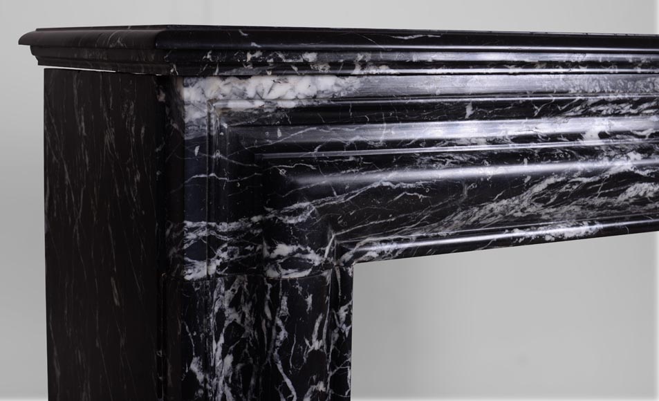 Mantel Bolection model in Marquina marble-3