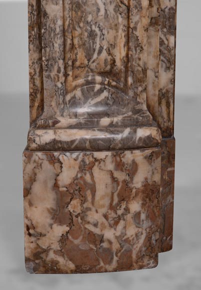Louis XV period mantel Royl Red marble with a beautiful shell-9