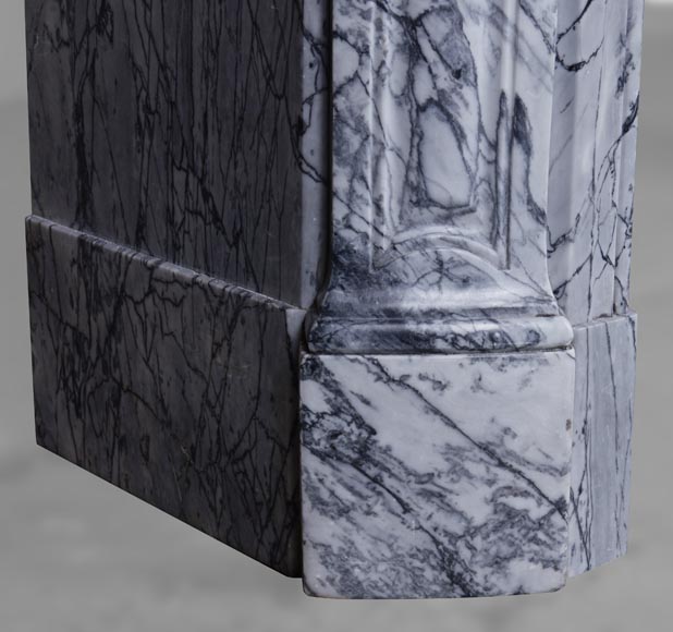 Pompadour mantel in Blue Fleuri marble -4