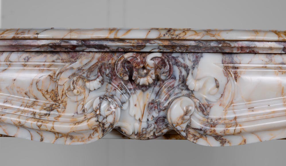 Louis XV mantel in Escalettes Alpha marble -1