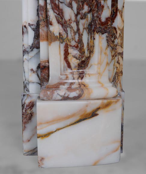 Louis XV mantel in Escalettes Alpha marble -8