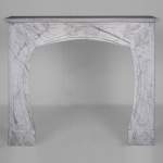 Art Nouveau mantel in marble