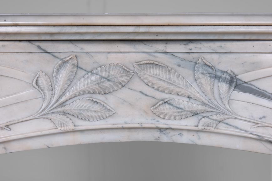 Art Nouveau mantel in marble-1