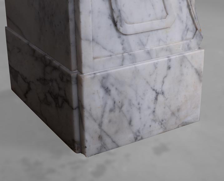 Art Nouveau mantel in marble-6