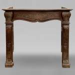 Louis XV period oak fireplace