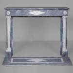 Restoration style fireplace with detached columns