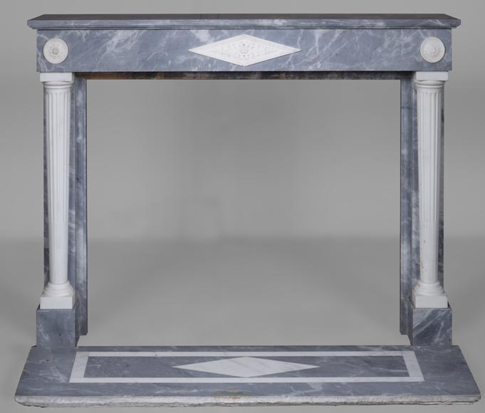 Restoration style fireplace with detached columns-0