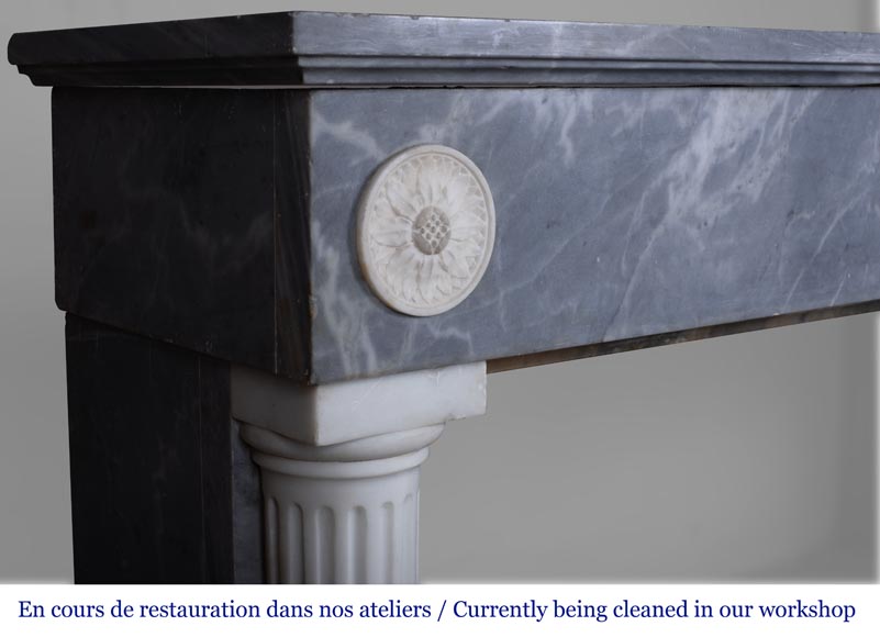 Restoration style fireplace with detached columns-3