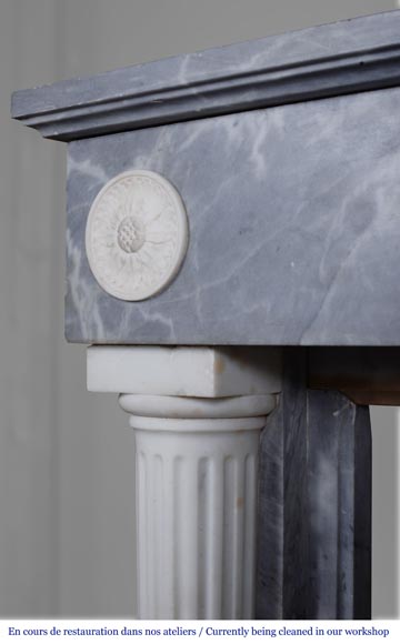 Restoration style fireplace with detached columns-4