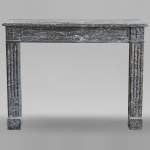 Louis XVI period fireplace in Grey Sainte Anne marble