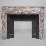 Louis XVI style fireplace in breccia