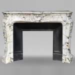 Regency style mantel in Paonazzo marble, 19th century