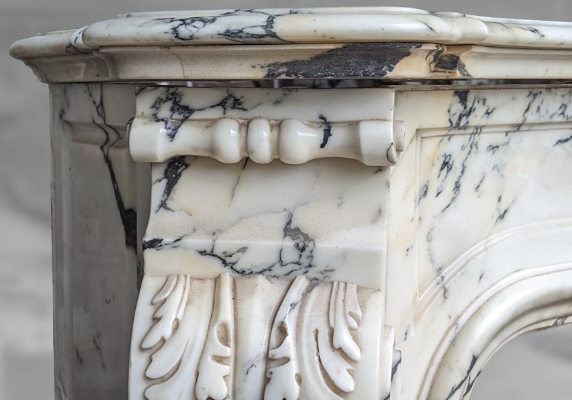 Regency style mantel in Paonazzo marble, 19th century-5
