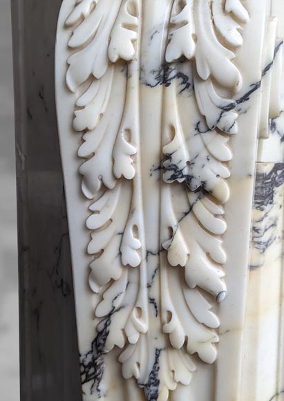 Regency style mantel in Paonazzo marble, 19th century-6