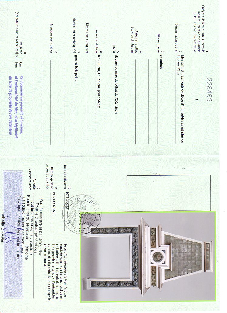 Export certificate