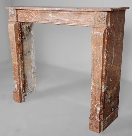 Louis XVI period mantel in Sarrancolin marble-5