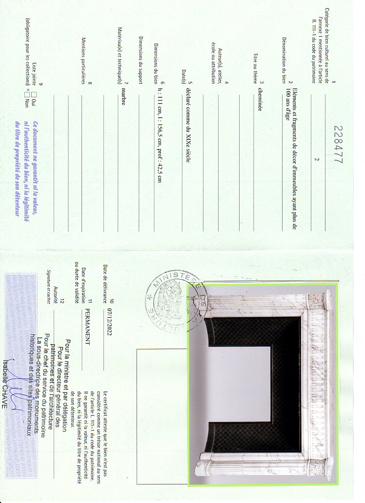 Export certificate