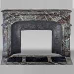 Important Regency style fireplace in Campan marble