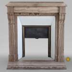 Small Napoleon III style mantel in Lunel marble