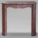 Small Pompadour fireplace in Enjugerais marble