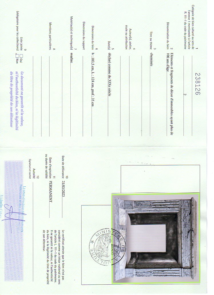 Export certificate