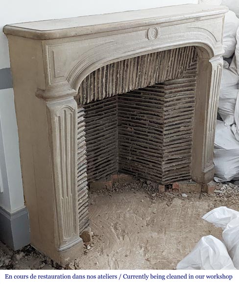 Régence period stone mantel-2