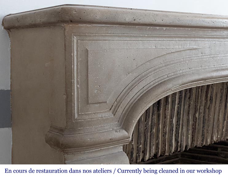 Régence period stone mantel-3