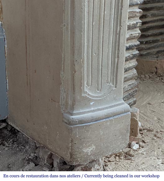 Régence period stone mantel-4