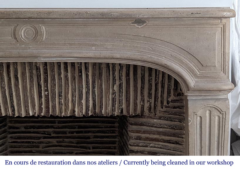 Régence period stone mantel-5