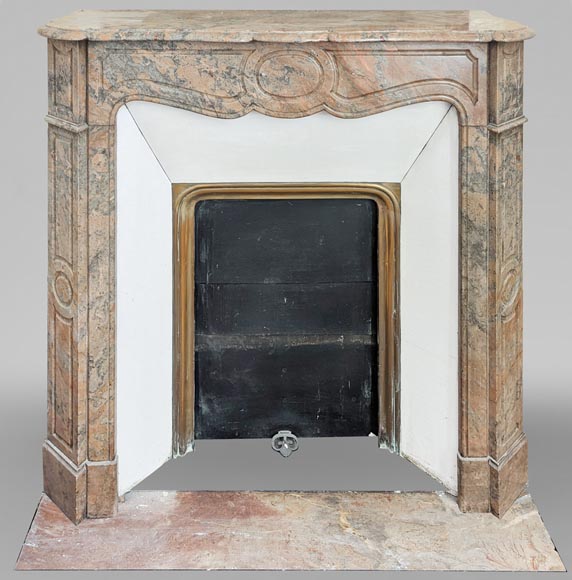 Pompadour mantel in Enjugerais marble-0