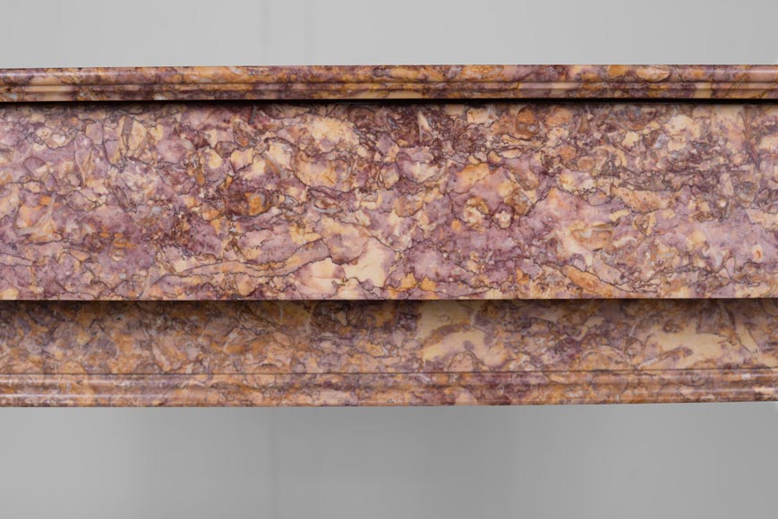 Louis XVI style mantel in Brocatelle marble-1