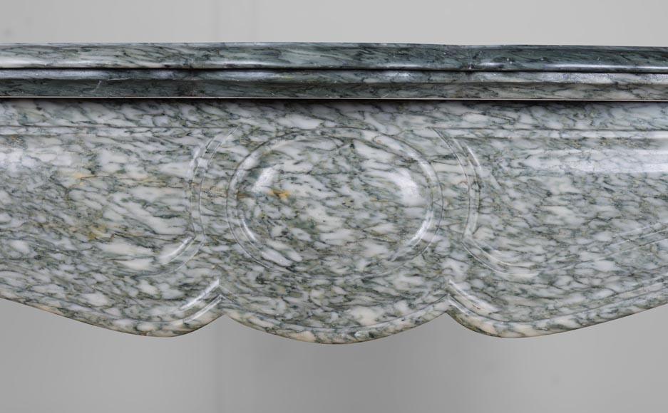 Pompadour mantel in Vert d'Estours marble-1
