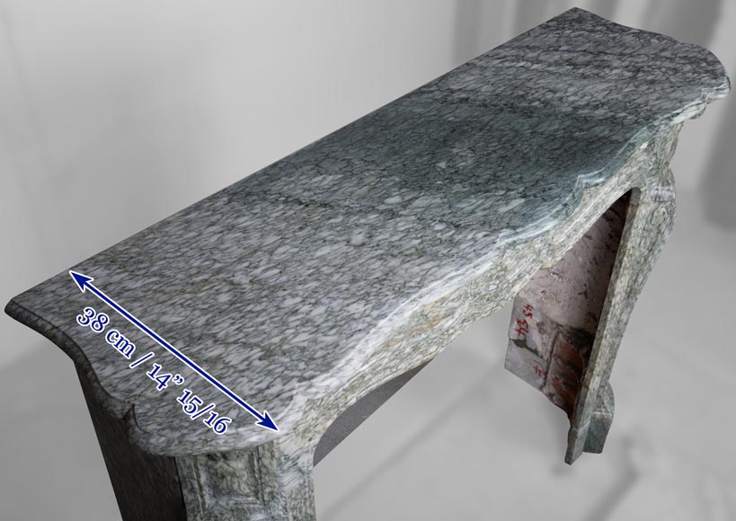 Pompadour mantel in Vert d'Estours marble-9