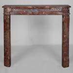 Louis XVI period mantel in Royal Red marble