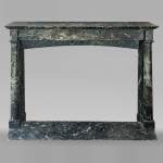Empire style mantel in Sea Green marble with detached columns