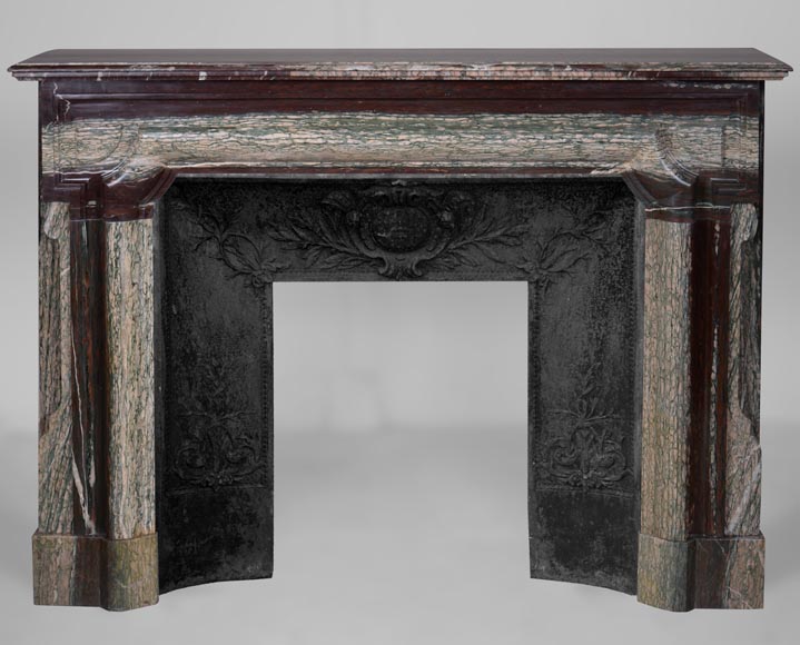 Louis XIV style mantel in Campan marble-0