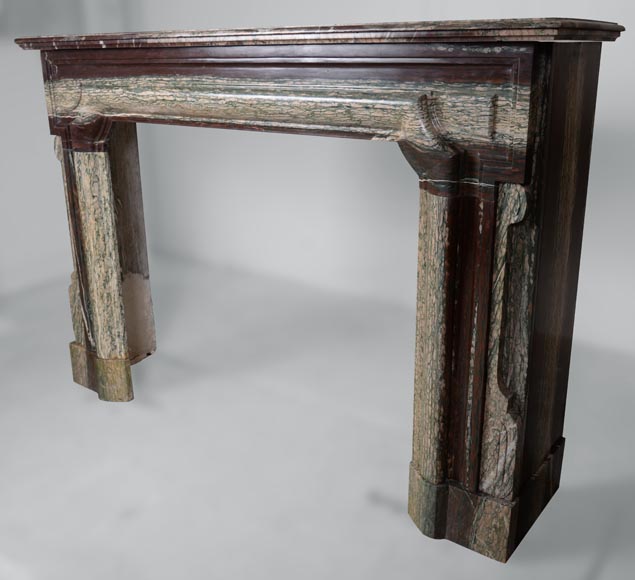 Louis XIV style mantel in Campan marble-6