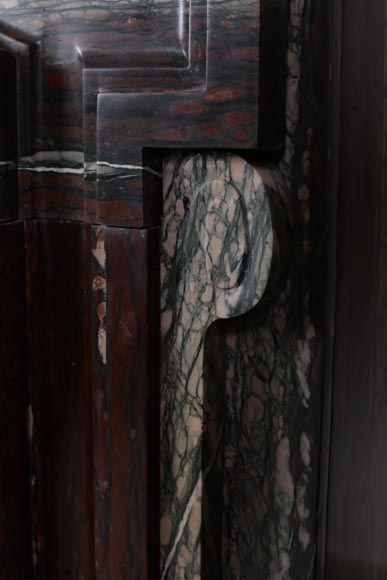 Louis XIV style mantel in Campan marble-8
